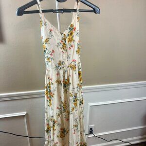 NWT Old Navy Floral Print Fit & Flare Tiered Maxi Sundress - Large